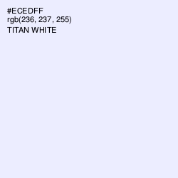 #ECEDFF - Titan White Color Image